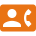 ic contact phone orange 18dp